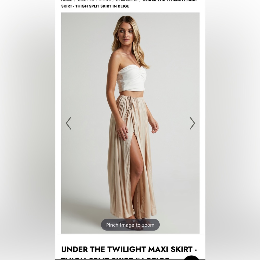 NWT Showpo Under the Twilight Maxi Skirt